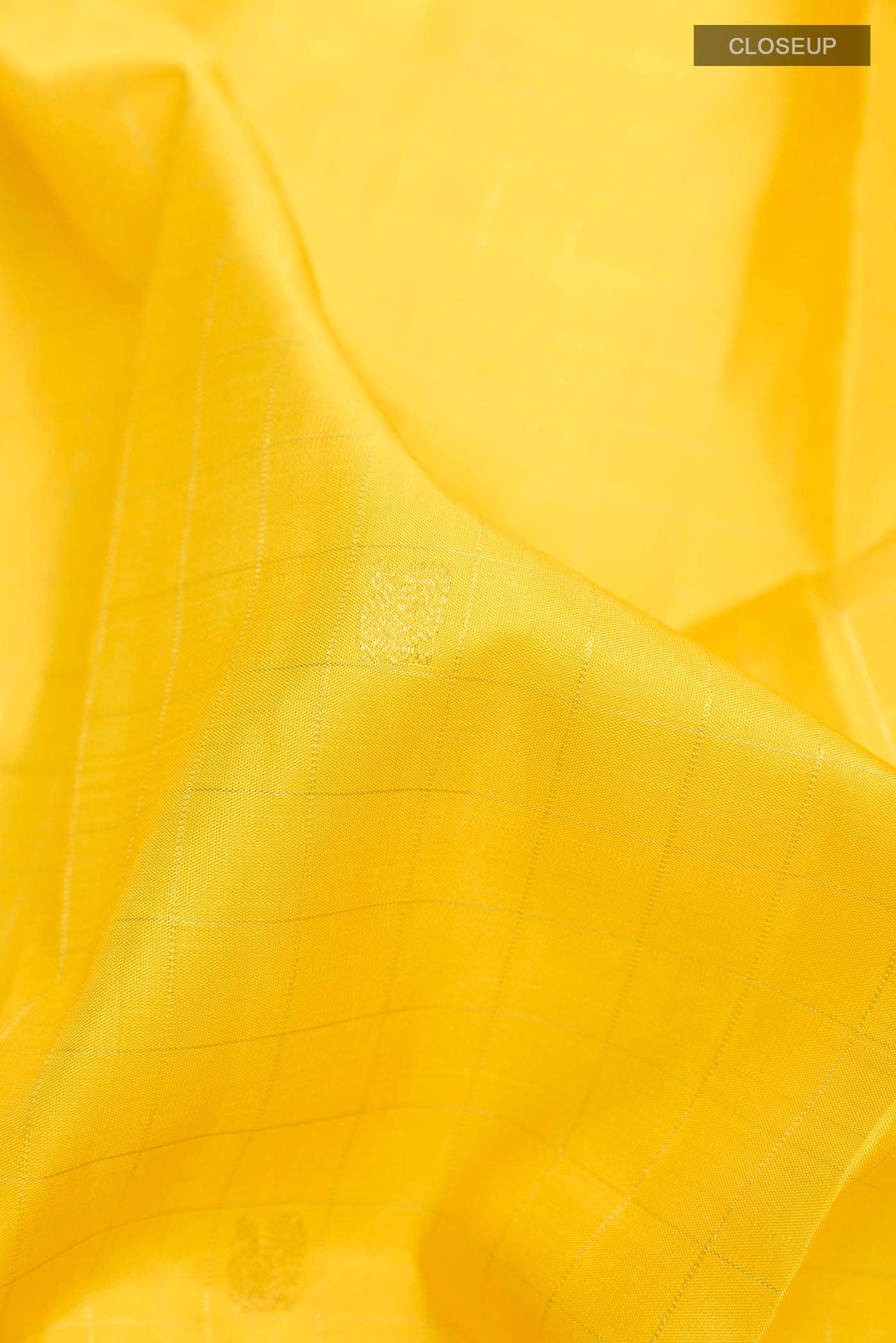 Yellow Kanchipuram Silk Saree