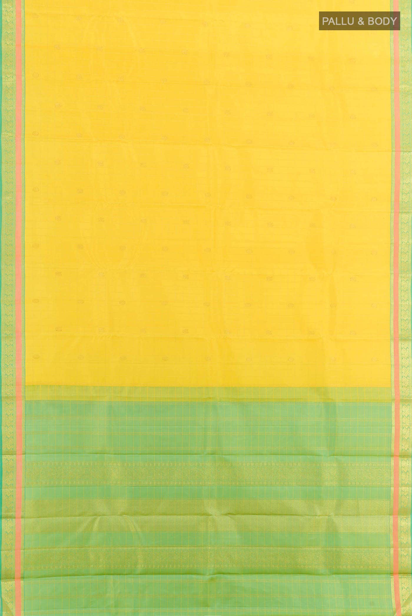 Yellow Kanchipuram Silk Saree