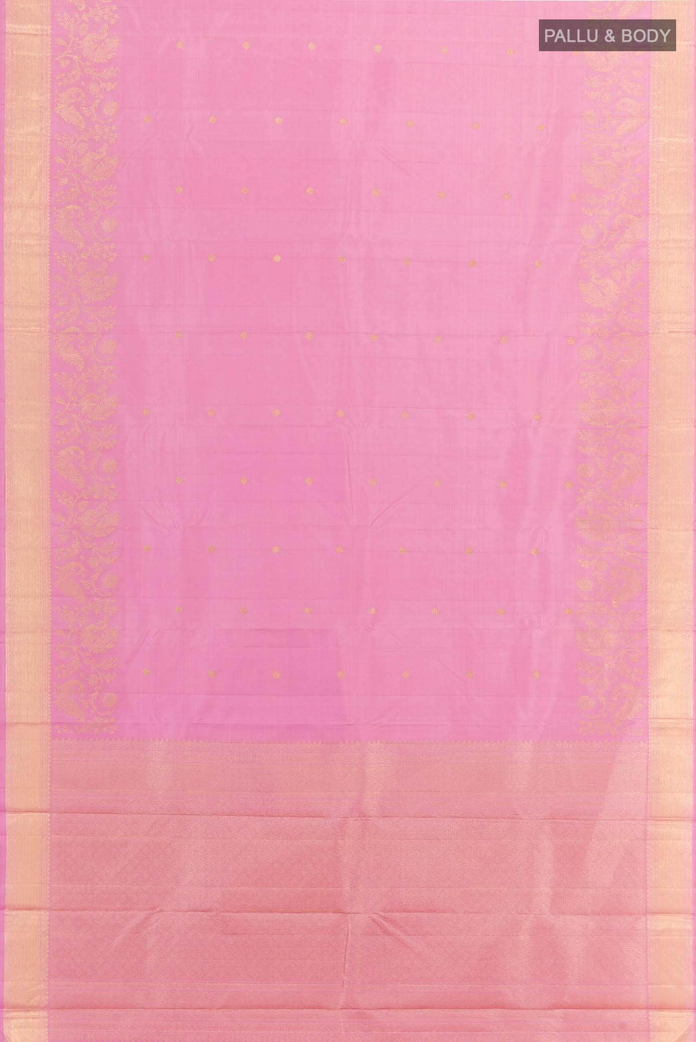 Pink Kanchipuram Silk Saree