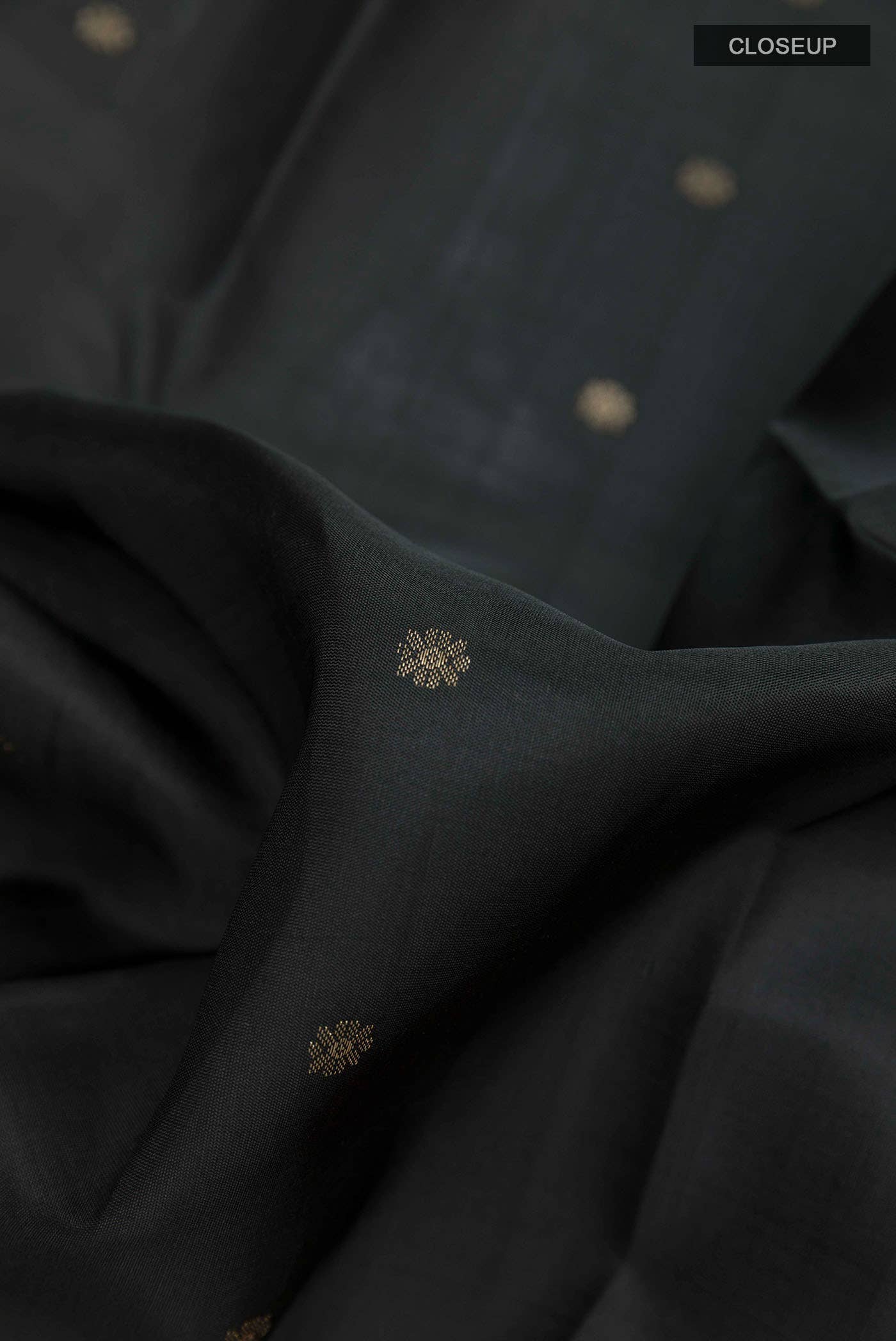 Black Kanchipuram Silk Saree