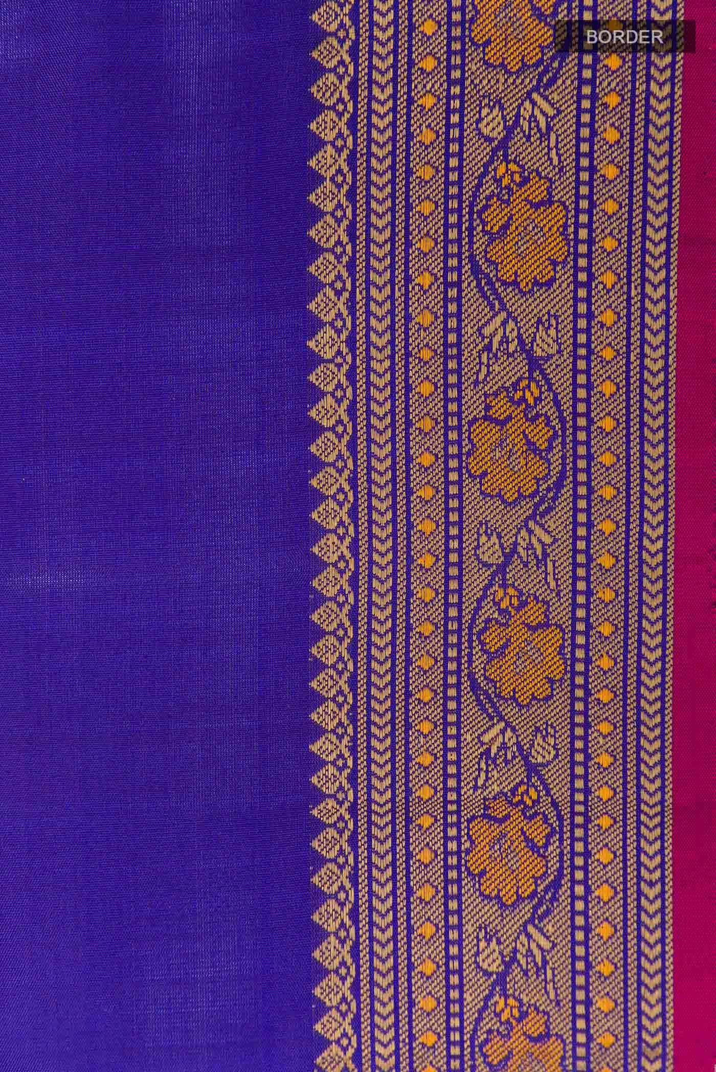 Blue Kanchipuram Silk Saree