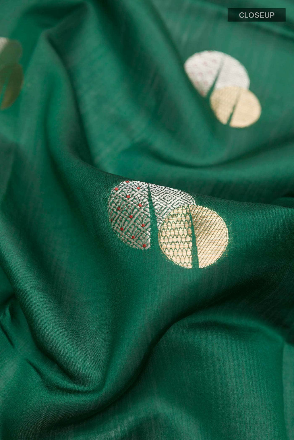 Green Tussar Silk Saree