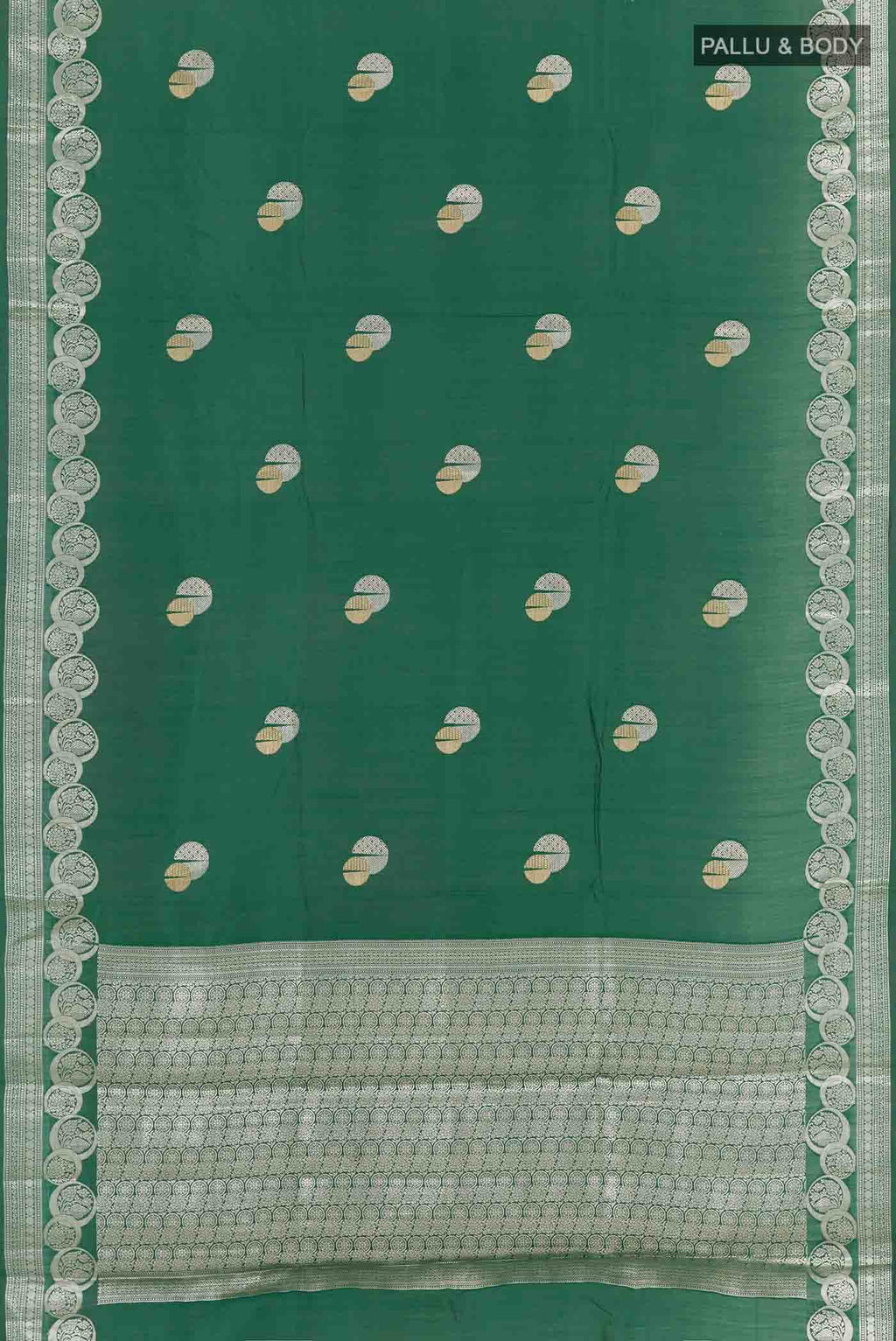 Green Tussar Silk Saree