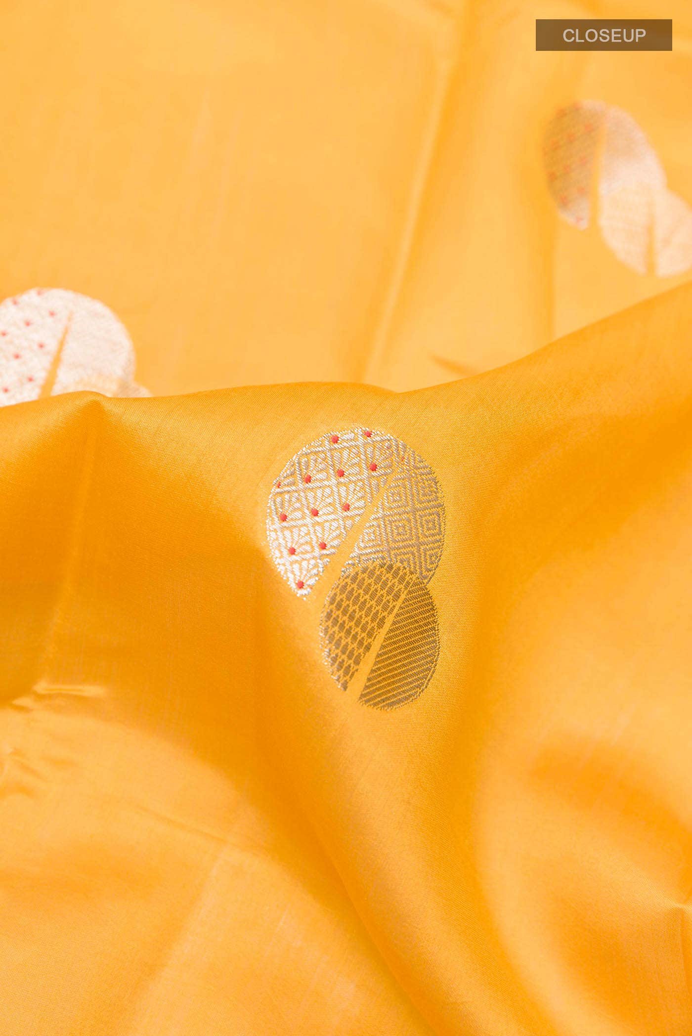 Yellow Tussar Silk Saree