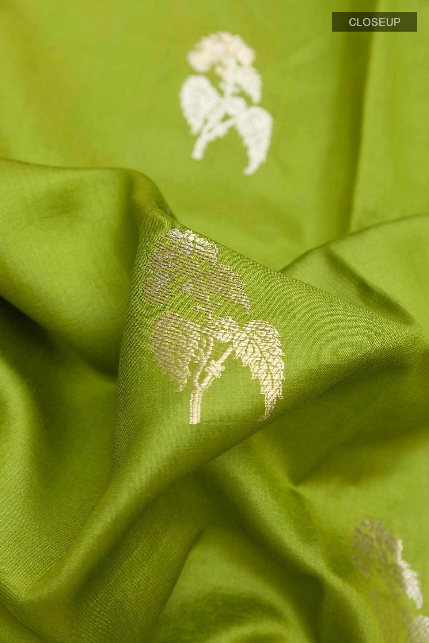 Blue Tussar Silk Saree