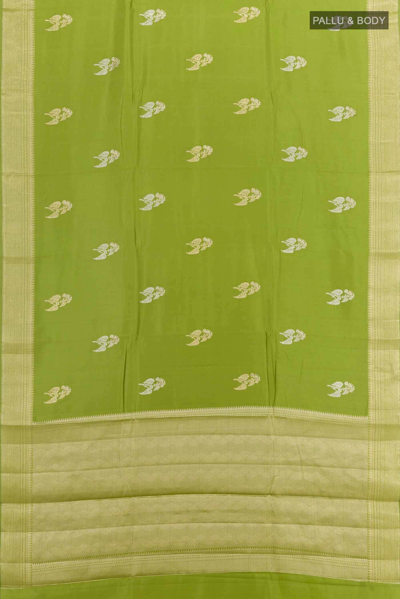 Blue Tussar Silk Saree