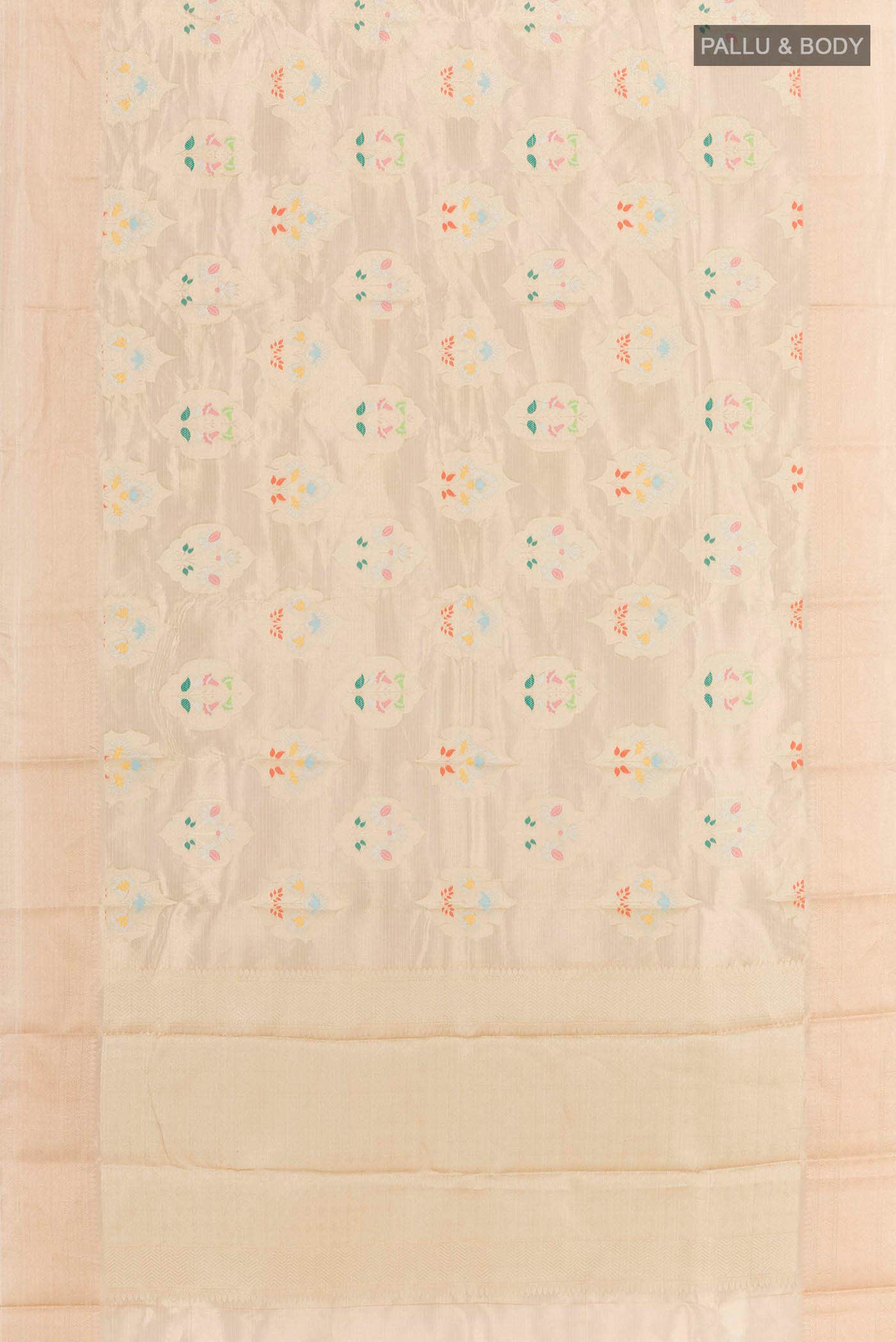 Beige Kota Silk Saree