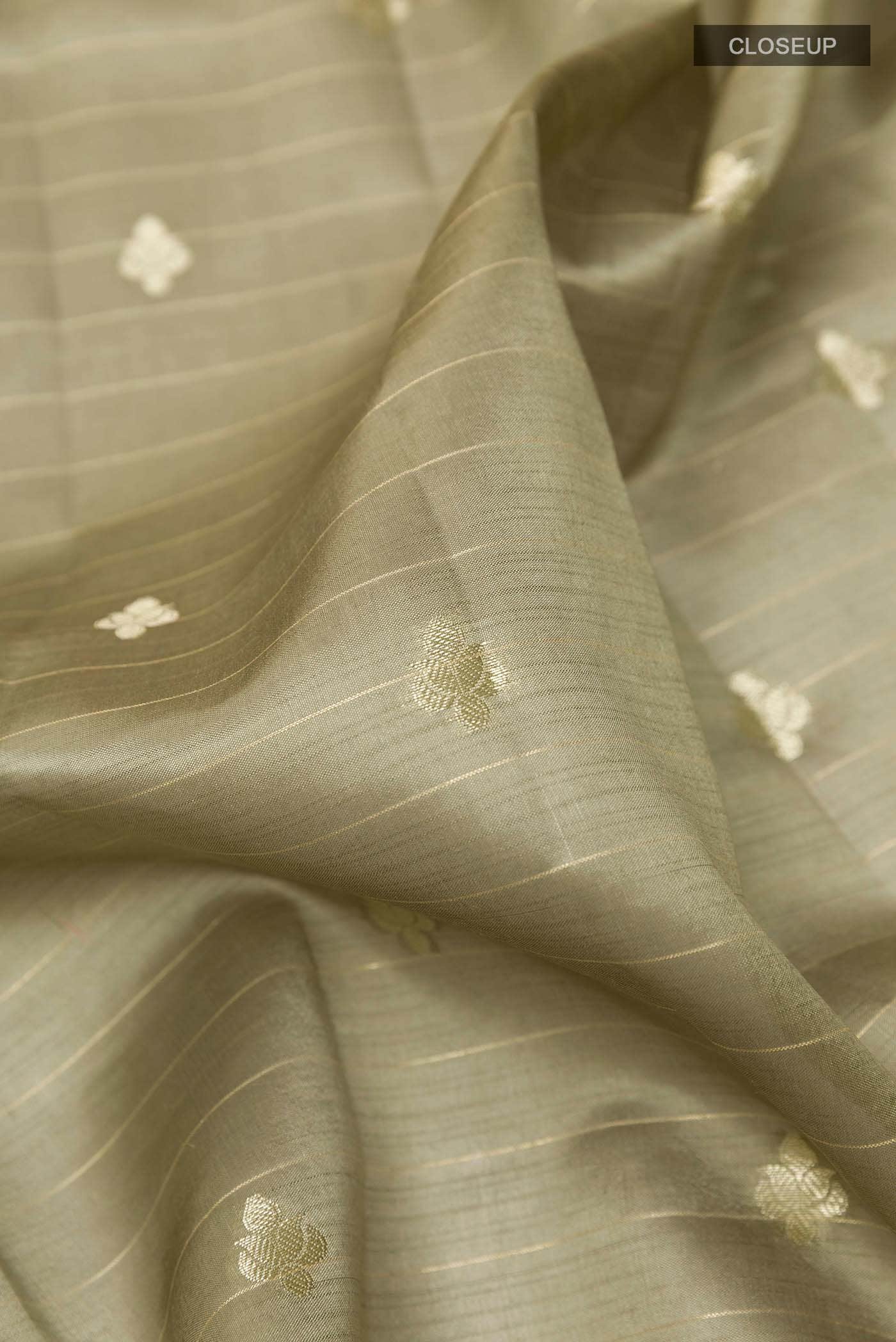 Pickle Green Tussar Silk Saree