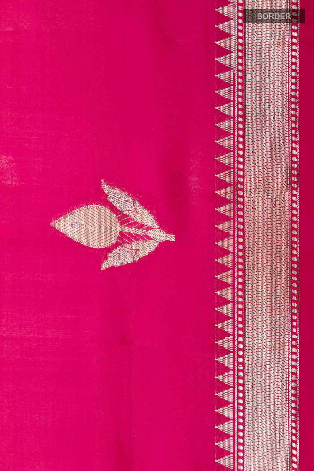 Pink Tussar Silk Saree