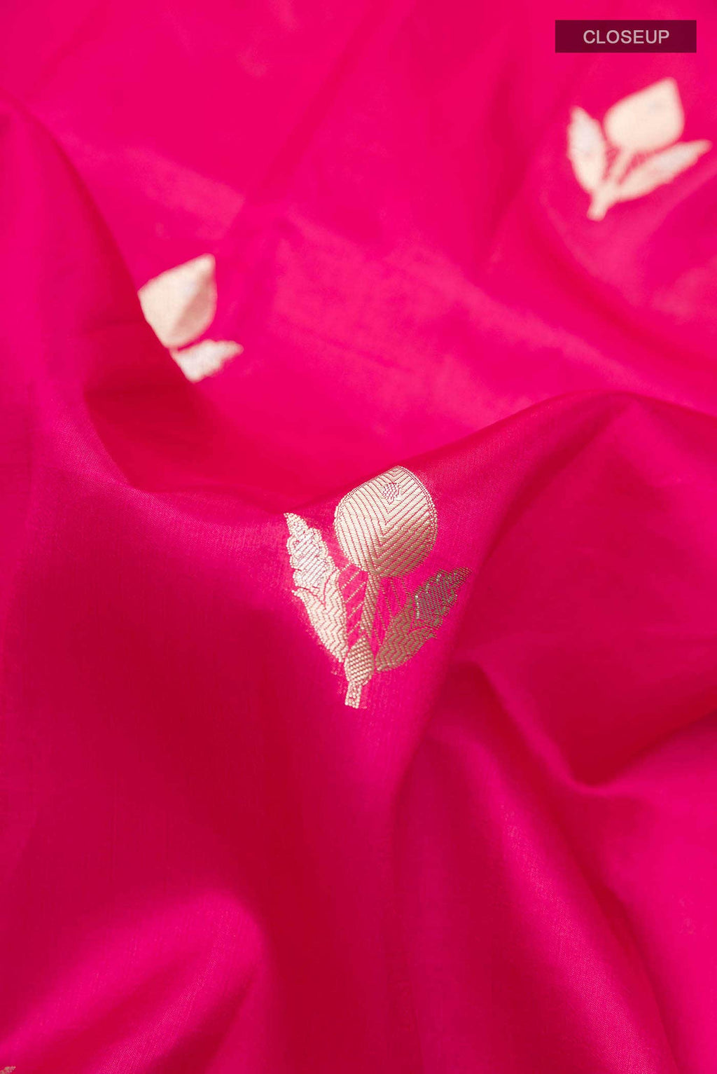 Pink Tussar Silk Saree