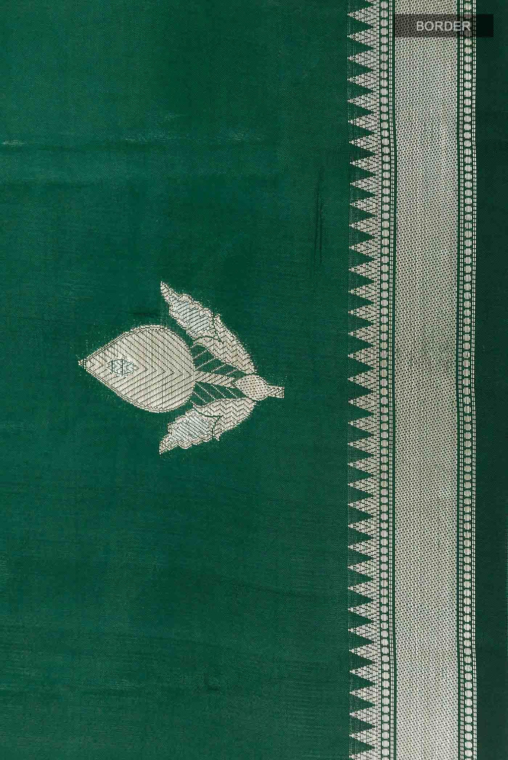 Green Tussar Silk Saree