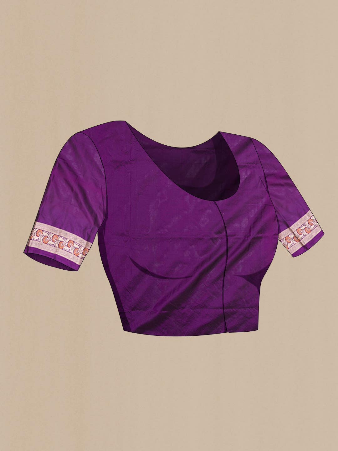Purple Banarasi Silk Saree