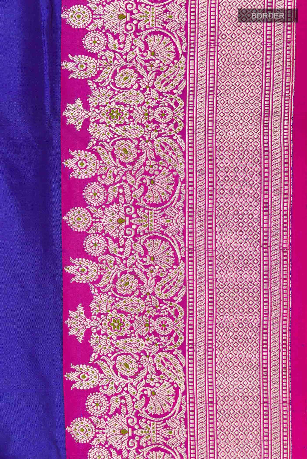 Blue Banarasi Silk Saree