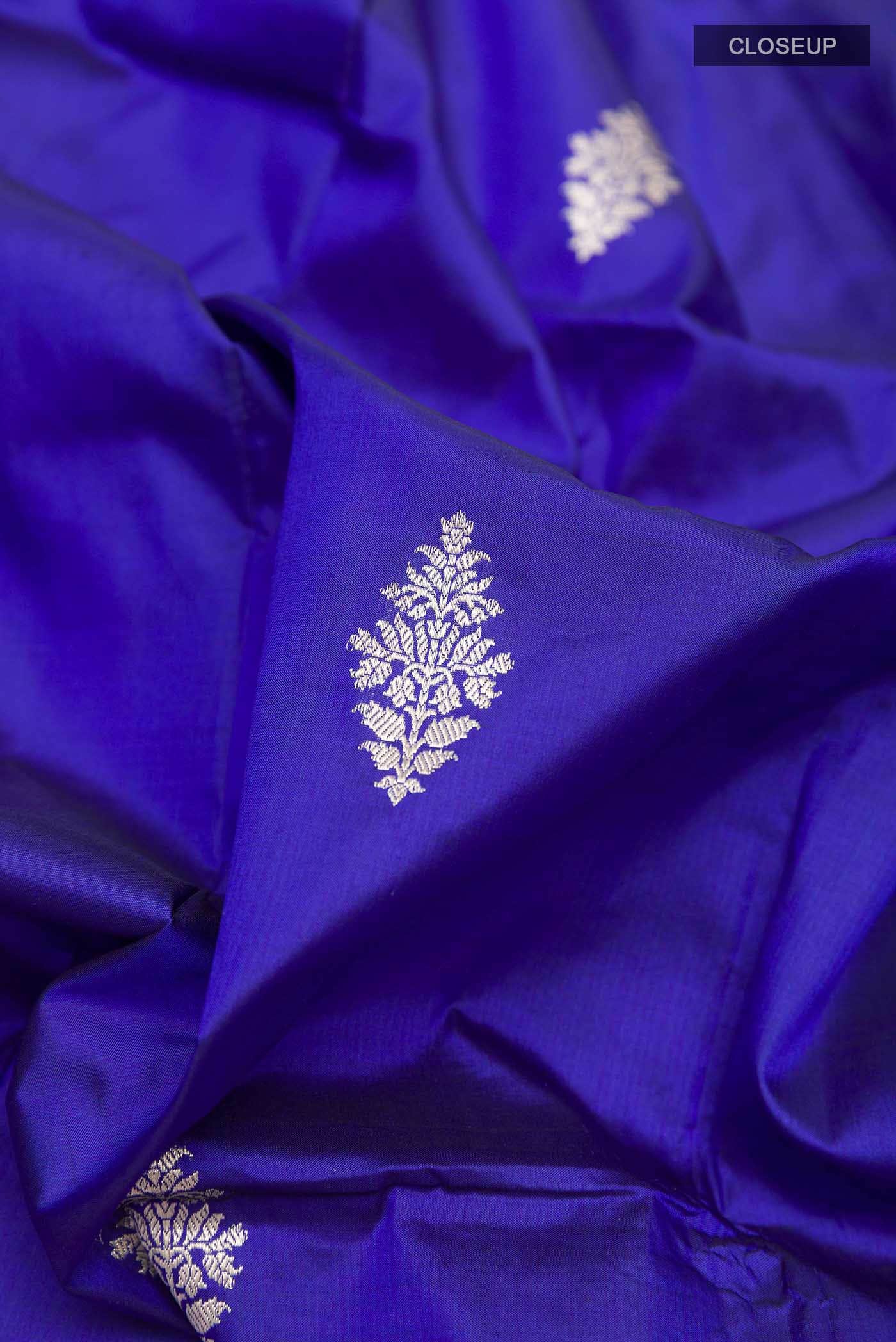 Blue Banarasi Silk Saree