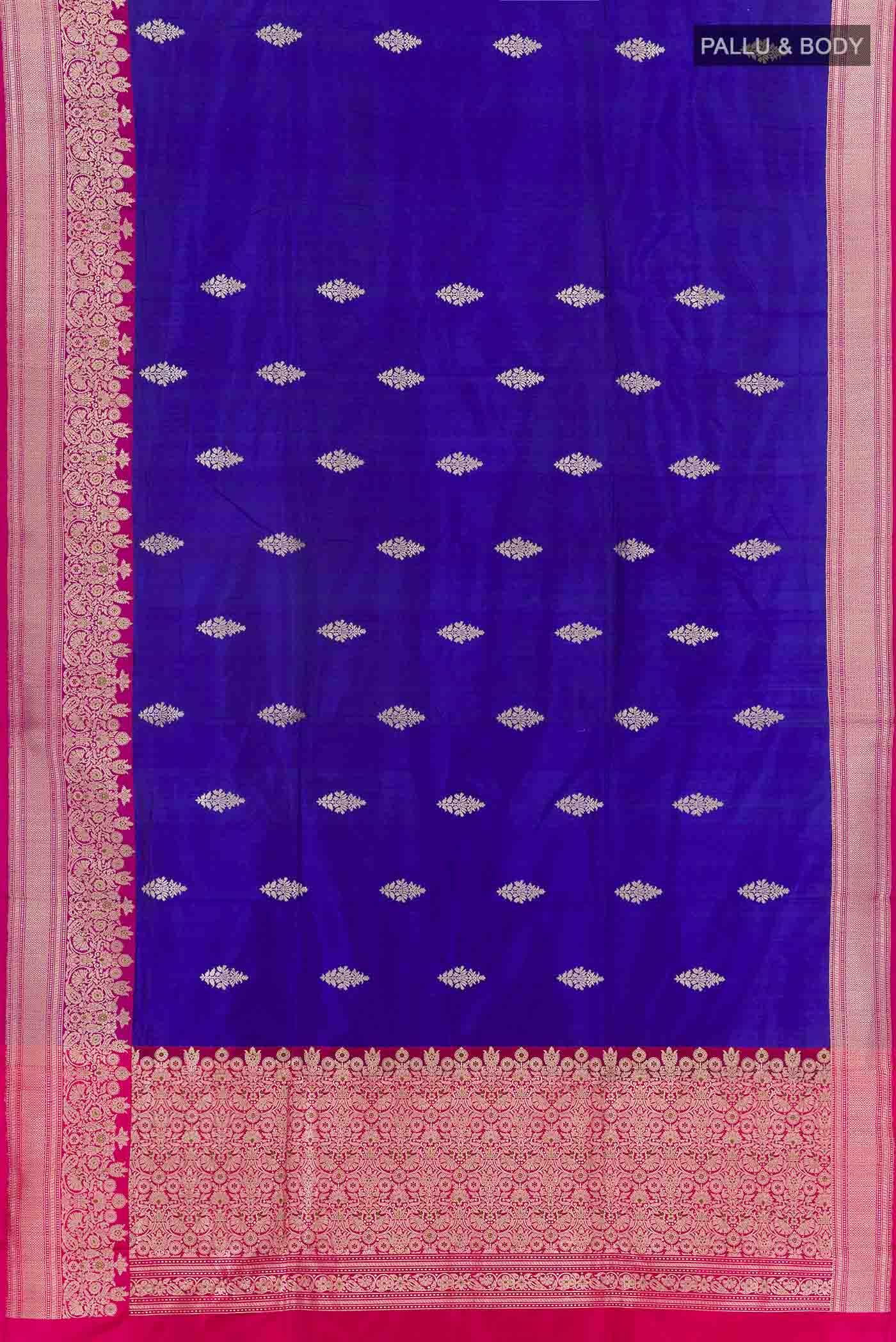 Blue Banarasi Silk Saree