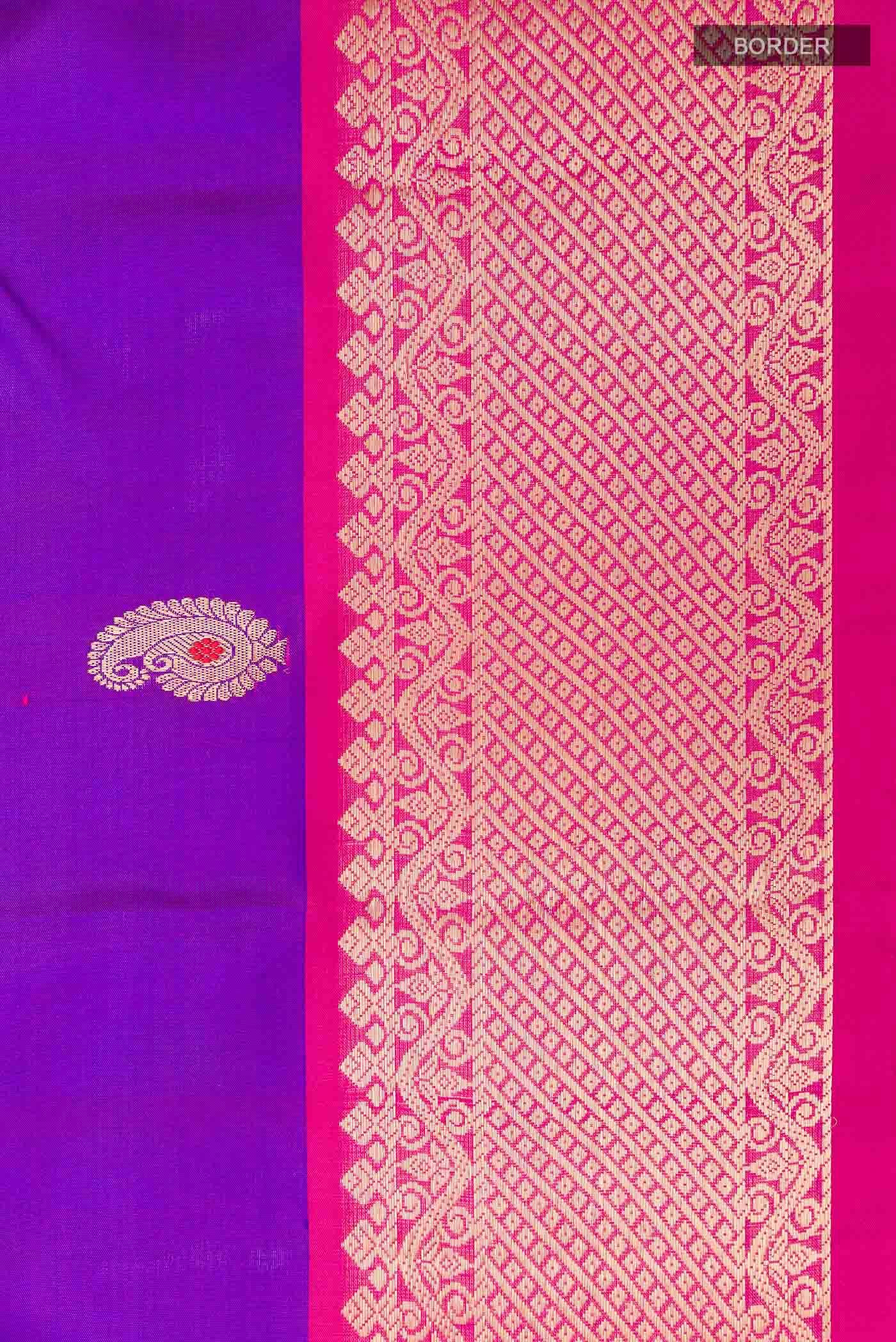 Purple Kanchipuram Silk Saree