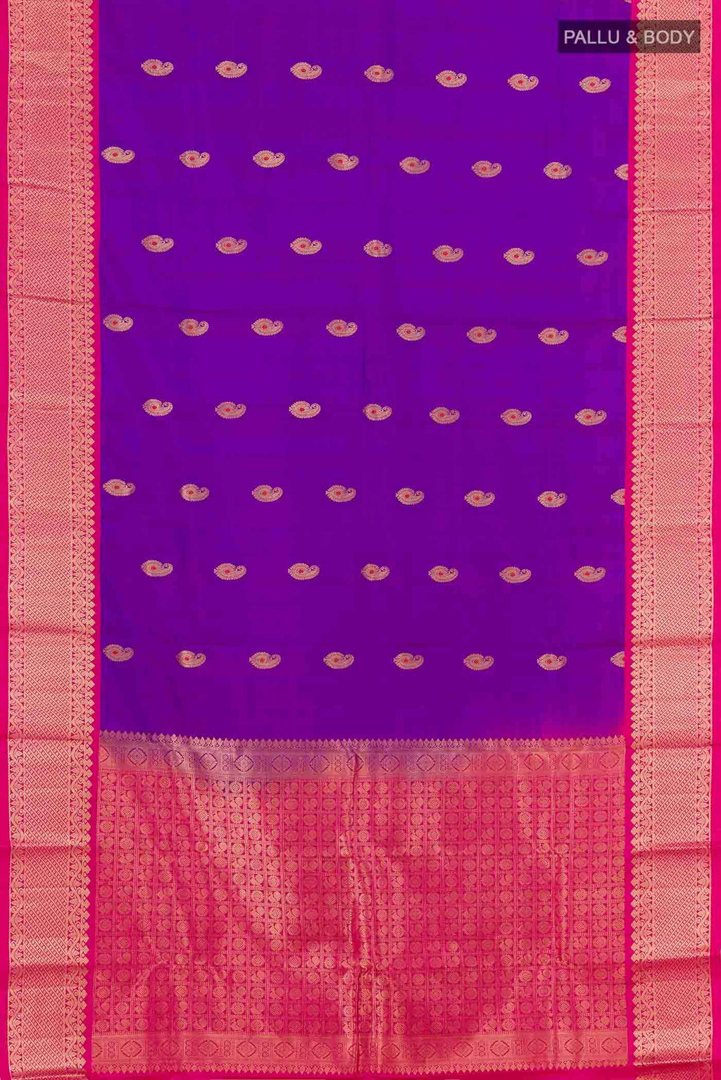 Purple Kanchipuram Silk Saree