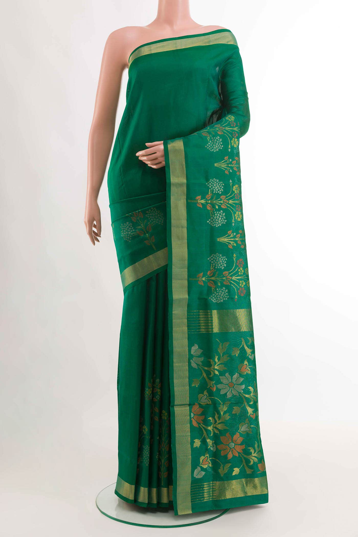 Green Uppada Silk Saree
