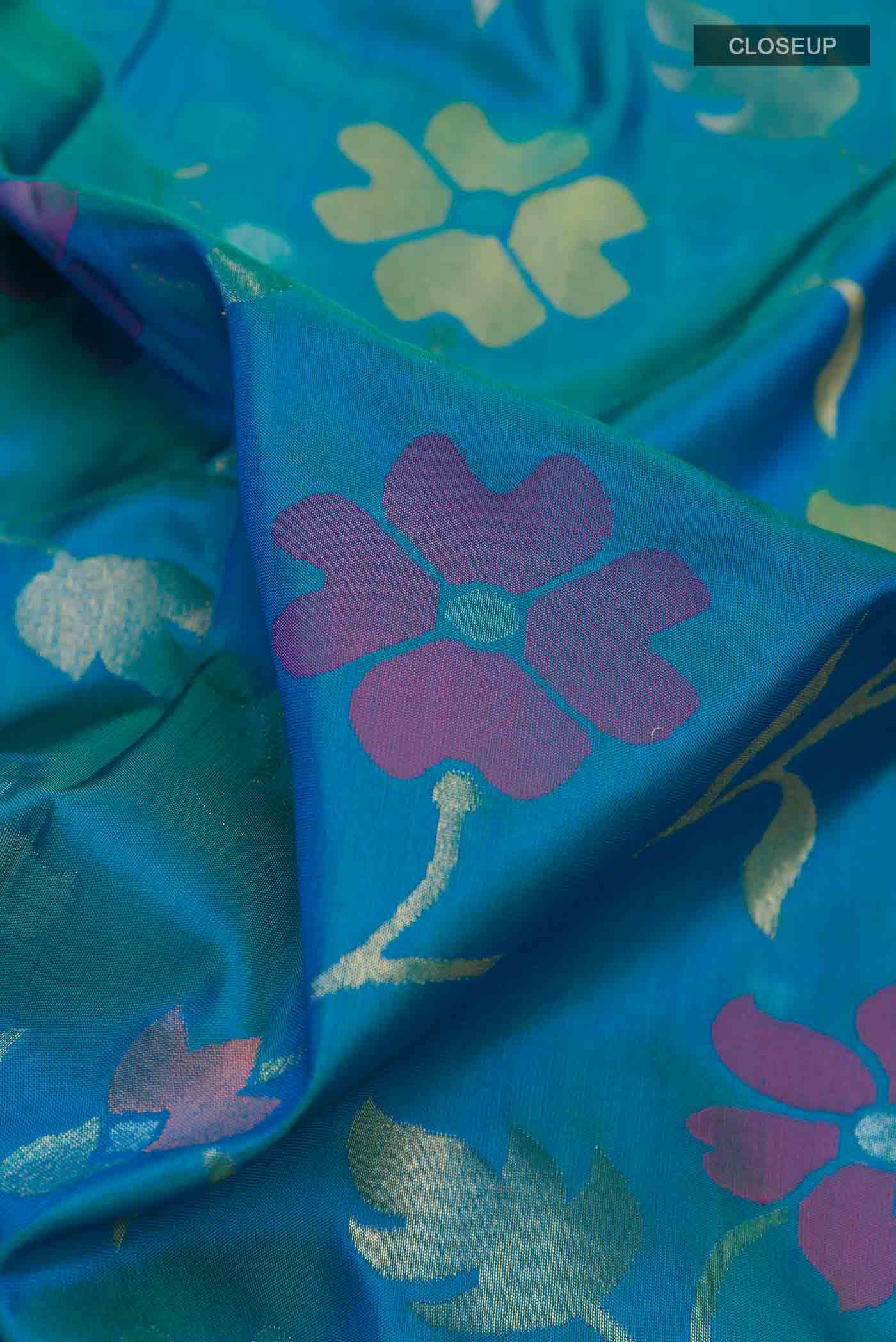 Blue Uppada Silk Saree