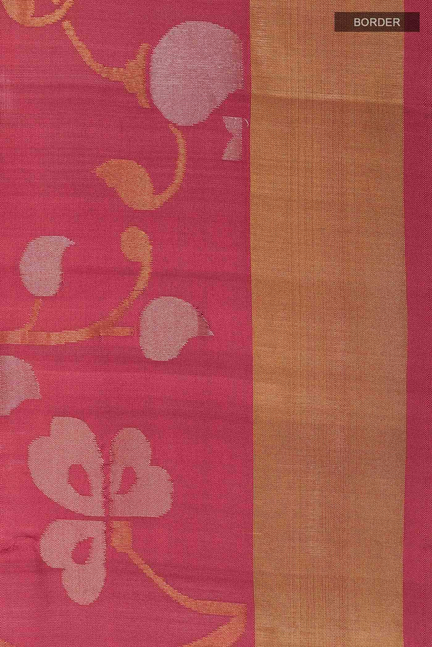 Maroon Uppada Silk Saree