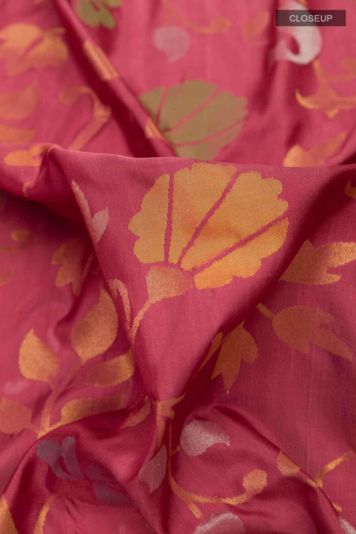 Maroon Uppada Silk Saree