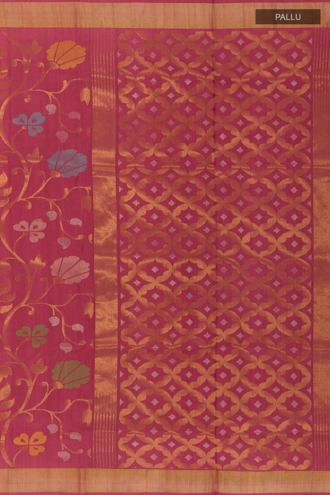 Maroon Uppada Silk Saree