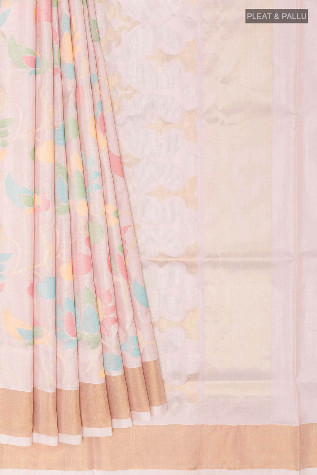 Cream Uppada Silk Saree