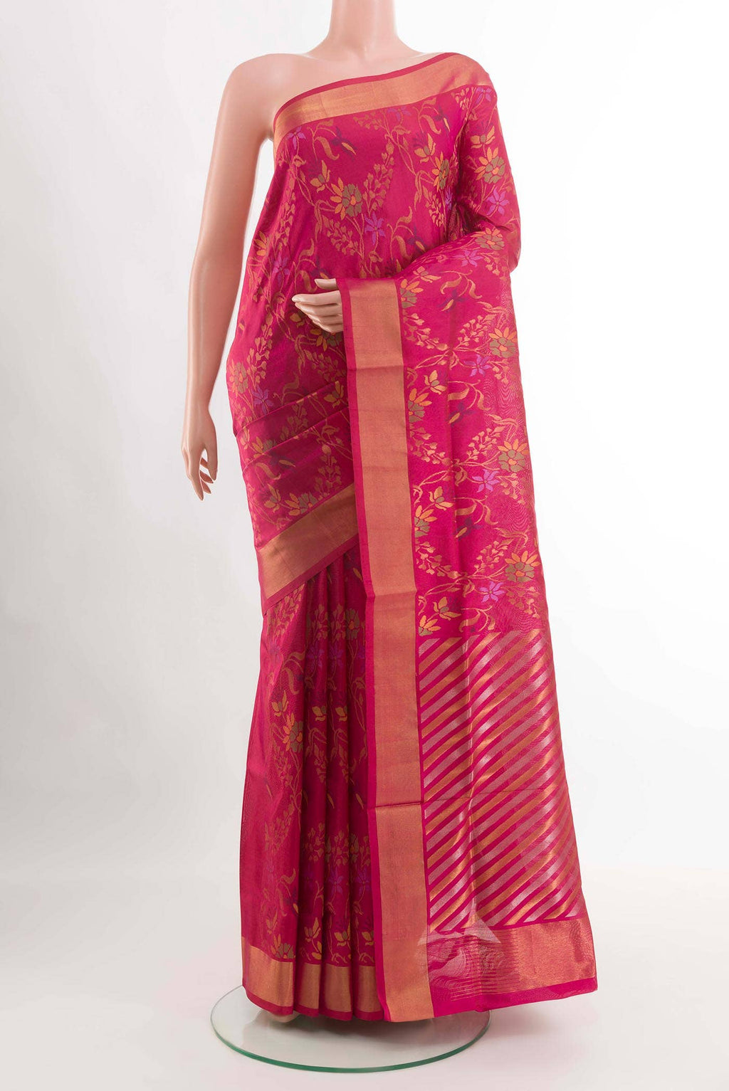 Pink Uppada Silk Saree