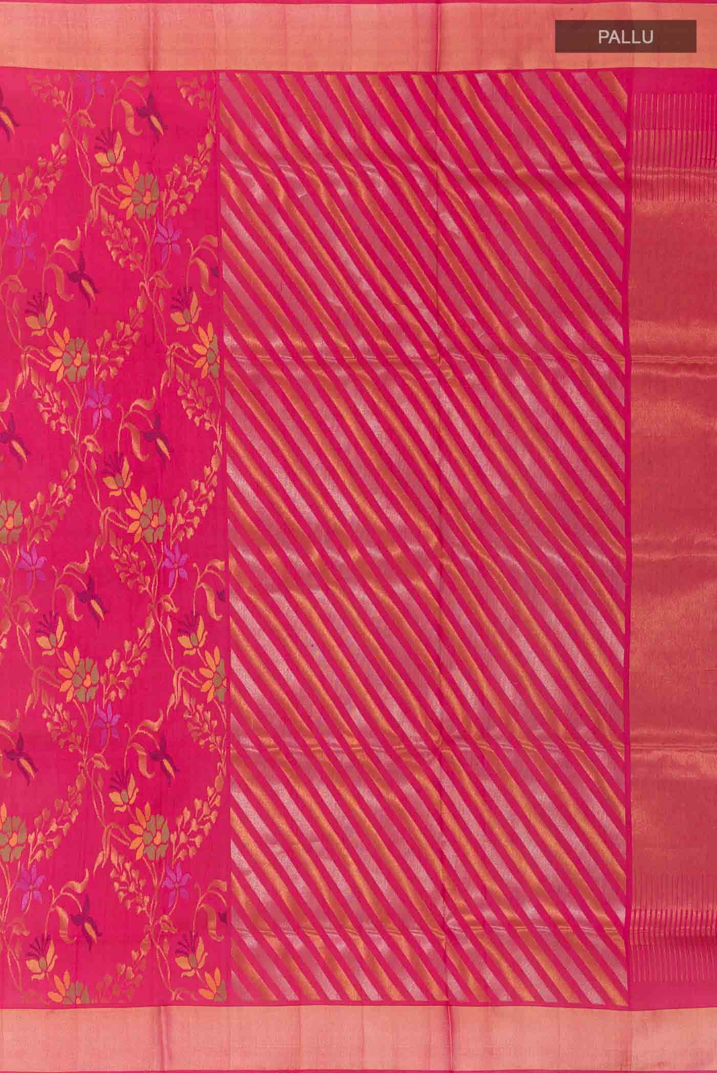 Pink Uppada Silk Saree