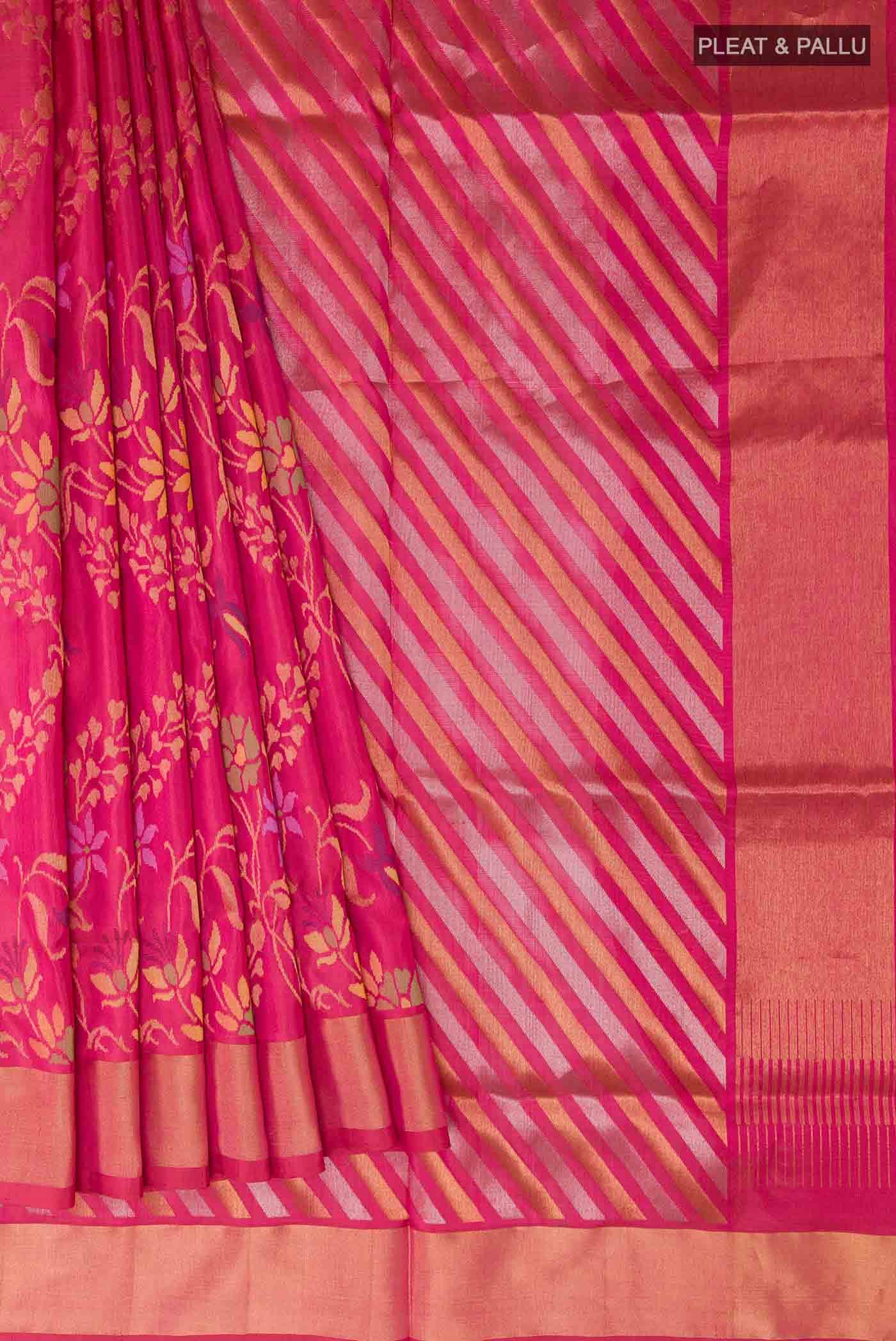 Pink Uppada Silk Saree