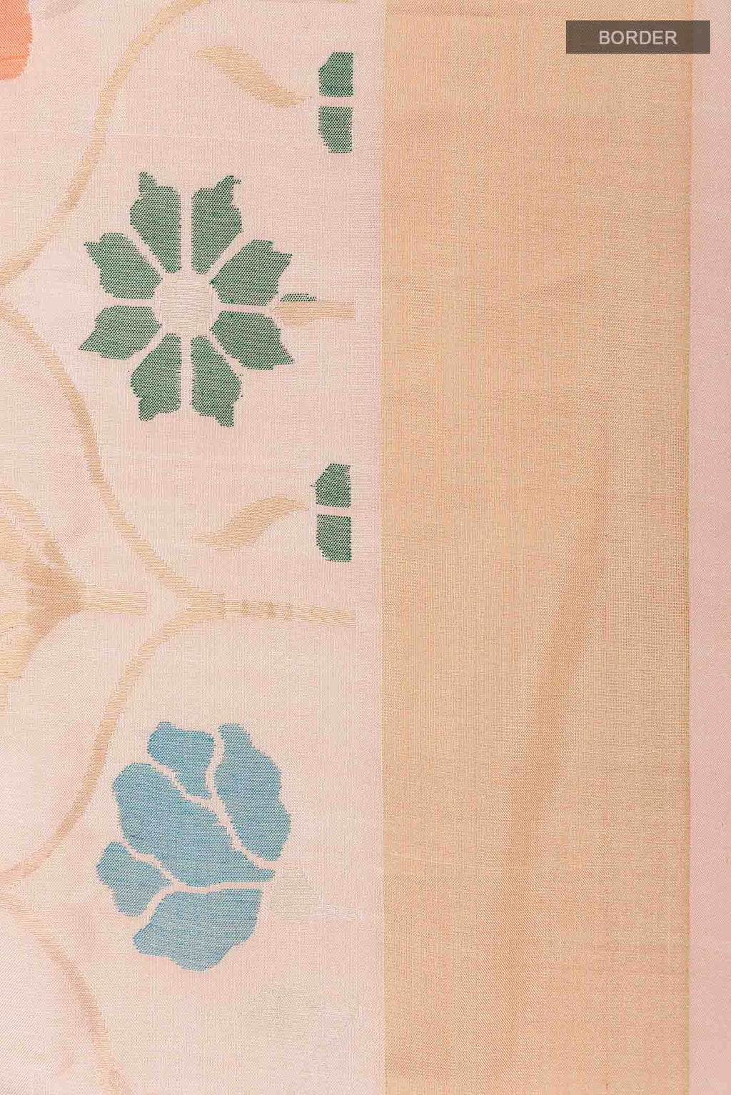 Cream Uppada Silk Saree