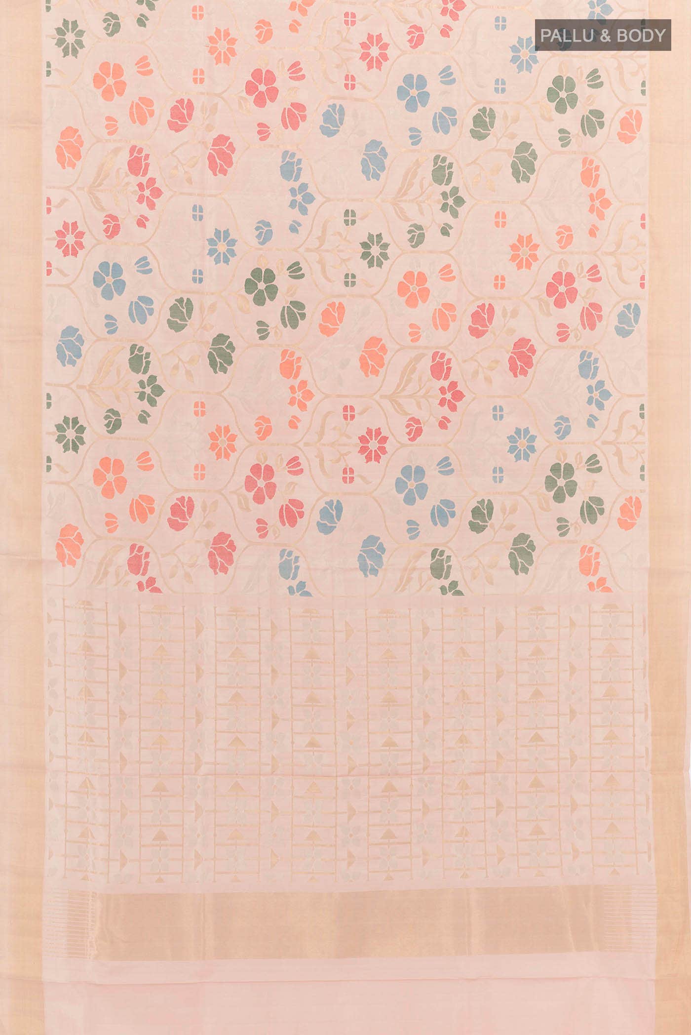 Cream Uppada Silk Saree