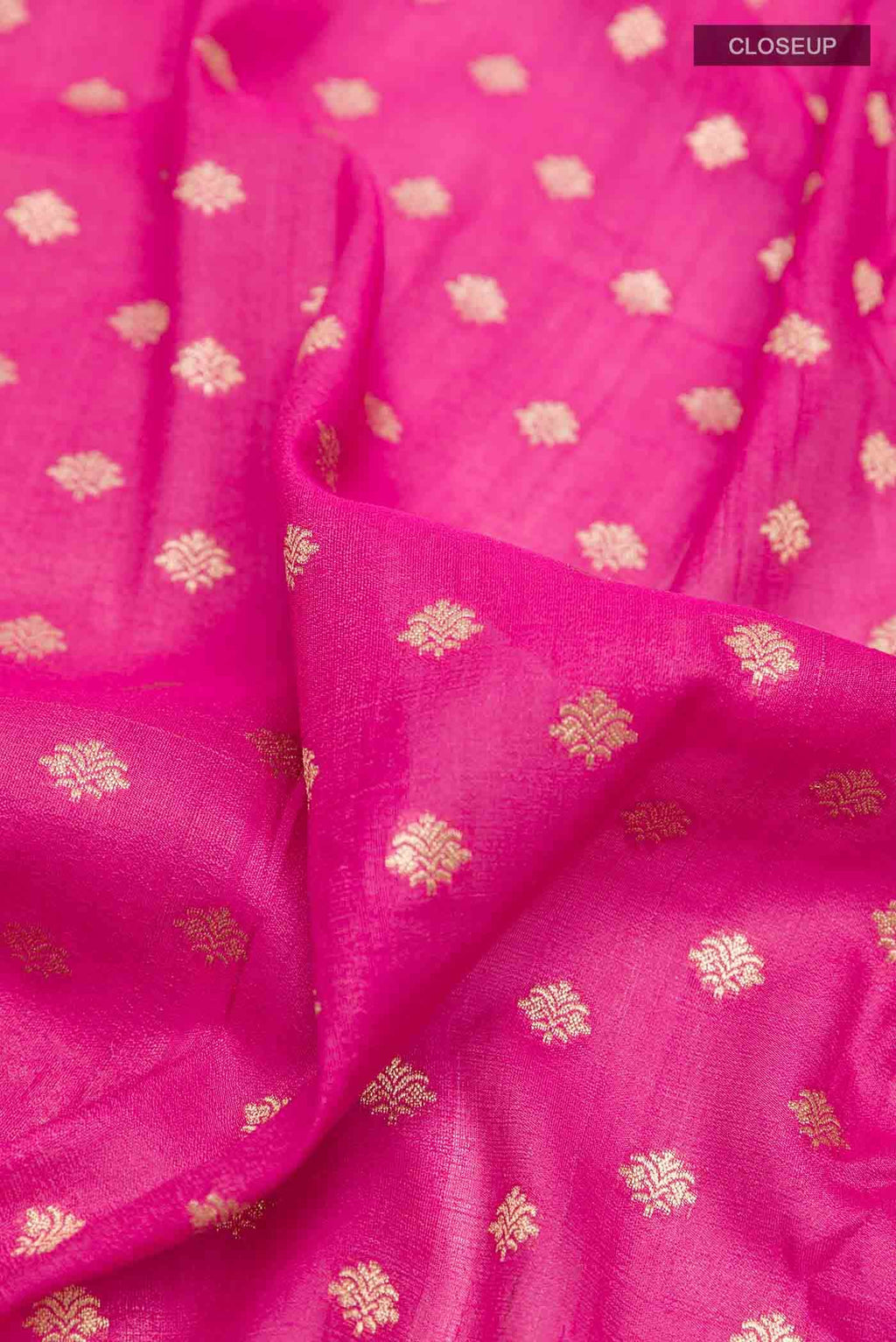 Pink Banarasi Tussar Silk Saree