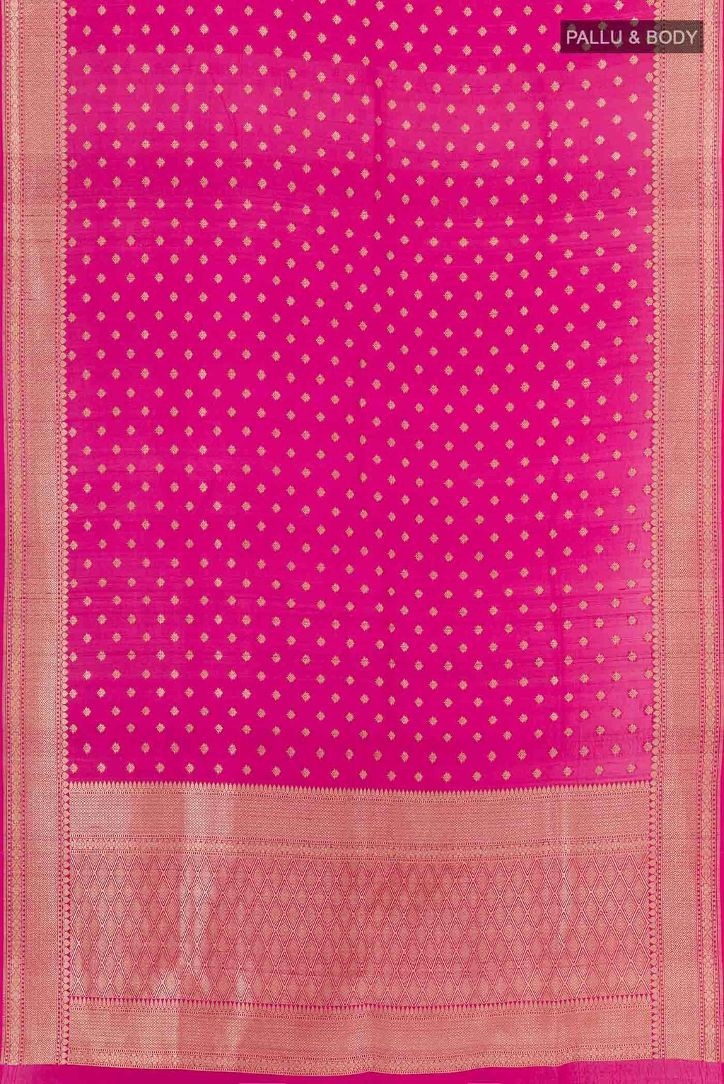 Pink Banarasi Tussar Silk Saree