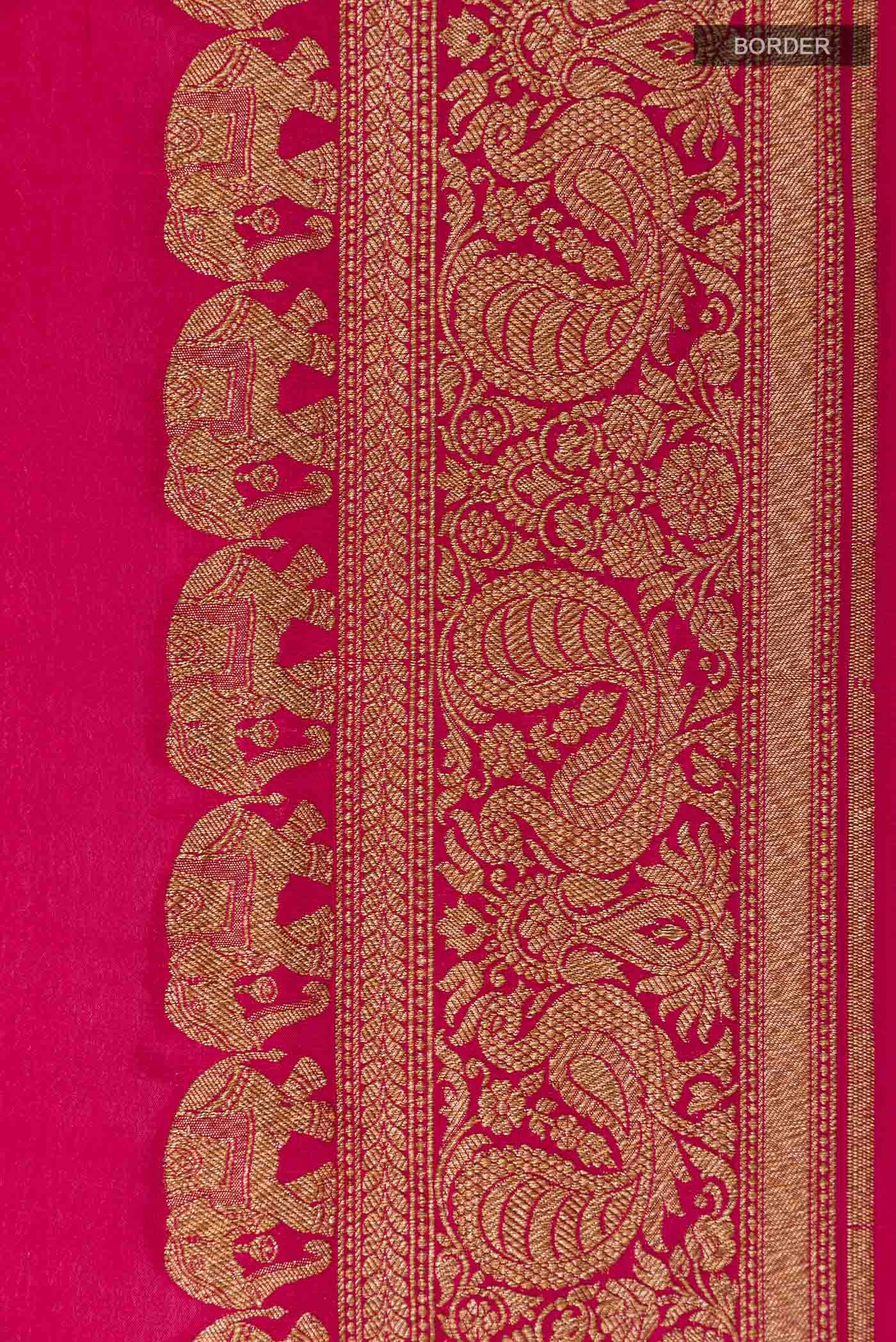 Pink Banarasi Georgette Saree