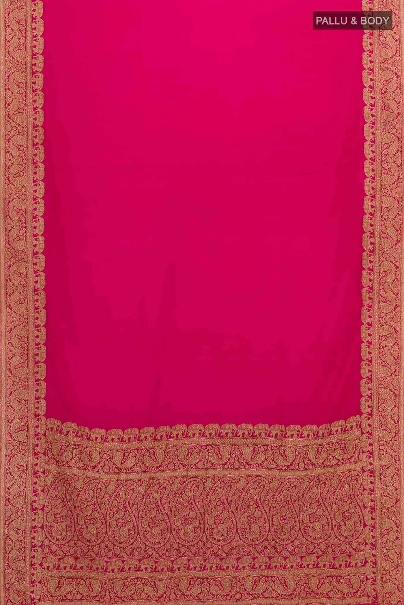 Pink Banarasi Georgette Saree