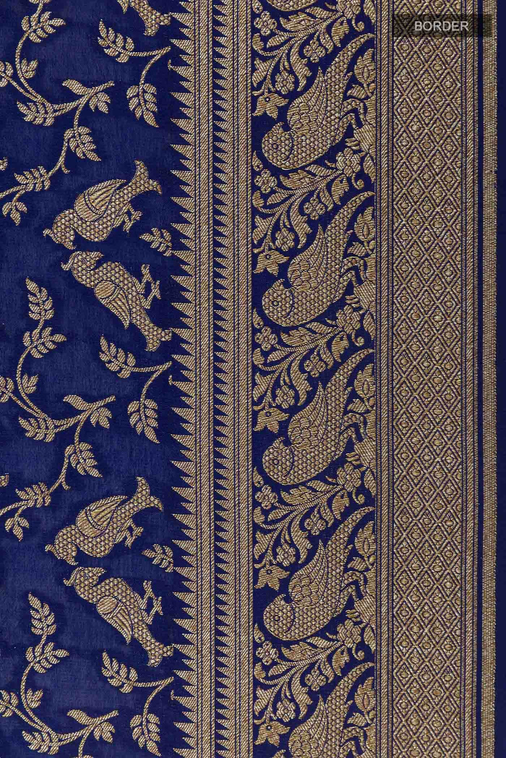 Blue Banarasi Georgette Saree