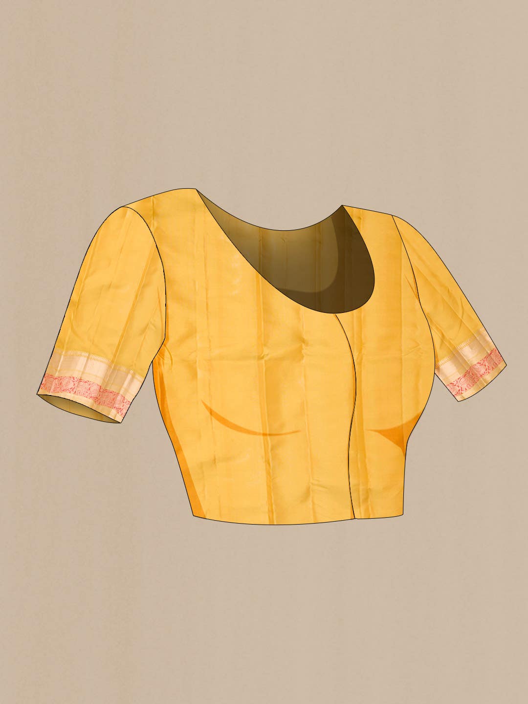 Yellow Kanchipuram Silk Saree