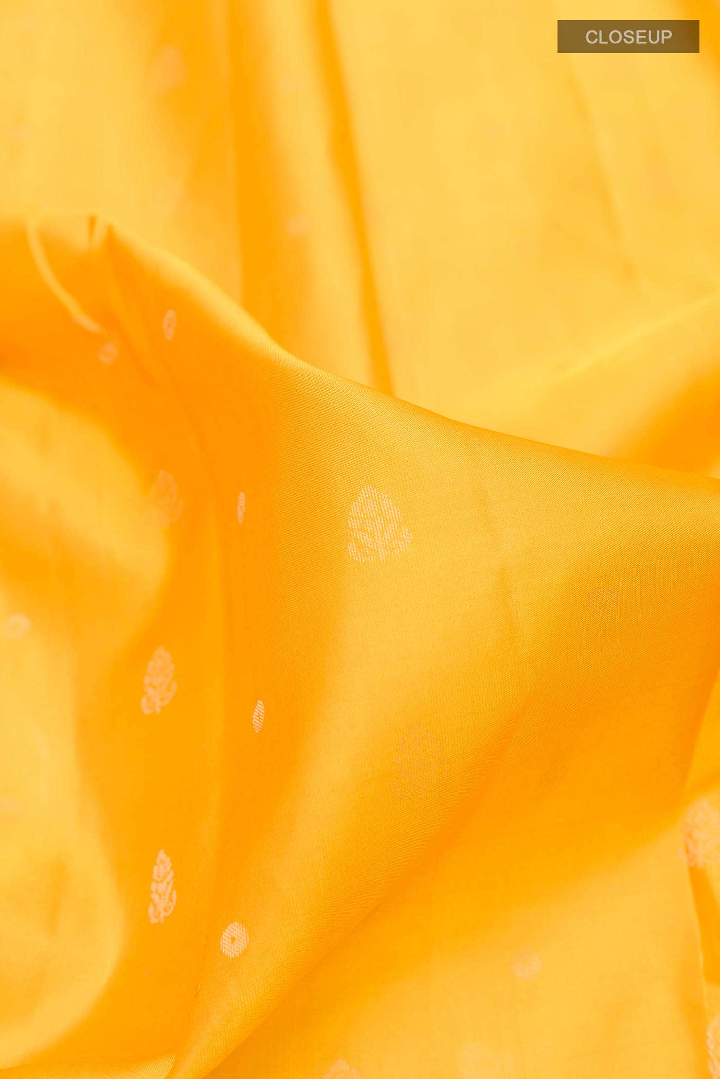 Yellow Kanchipuram Silk Saree