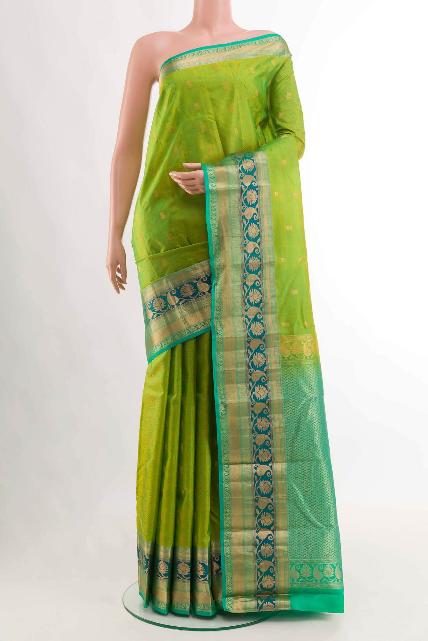 Green Kanchipuram Silk Saree