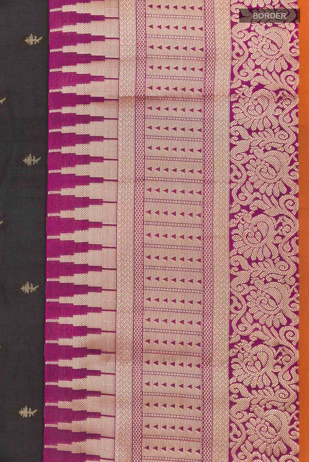 Black Kanchipuram Silk Saree
