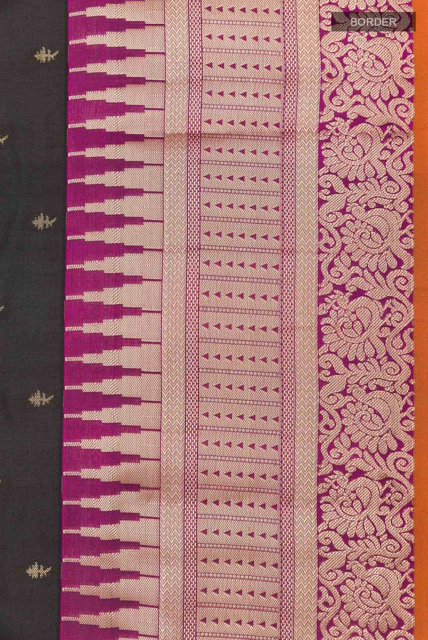 Black Kanchipuram Silk Saree