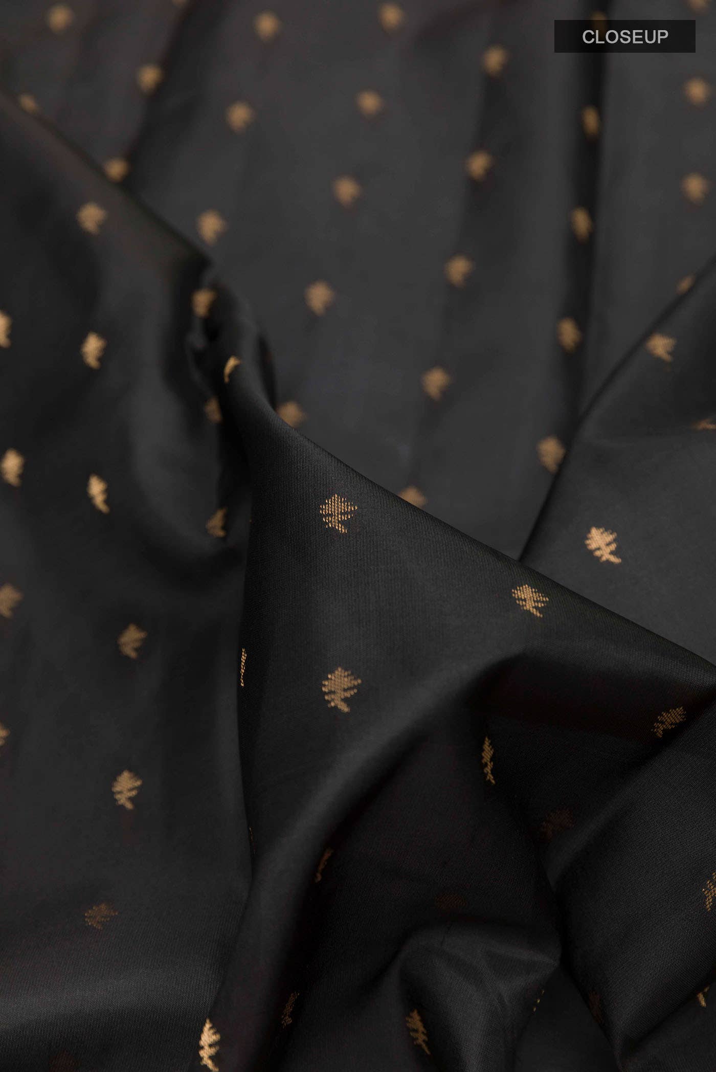 Black Kanchipuram Silk Saree