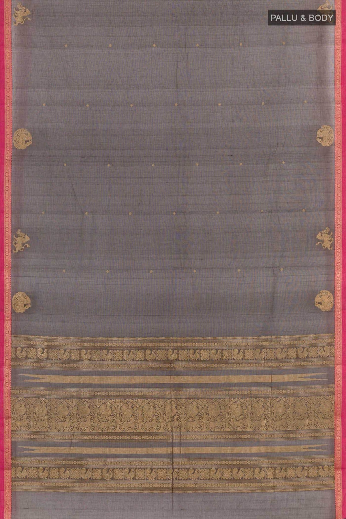 Black Kanchi Cotton Saree