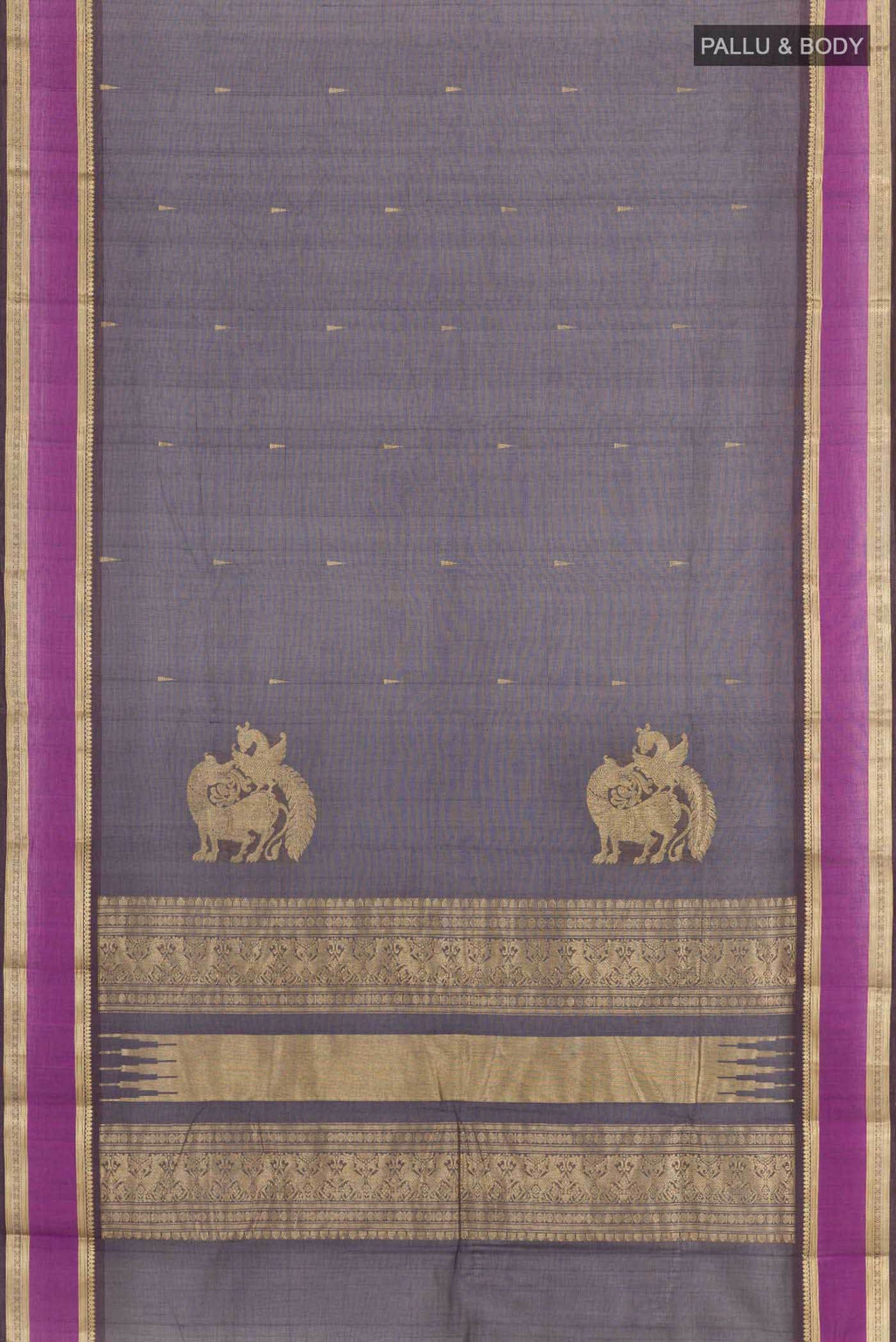 Purple Kanchi Cotton Saree