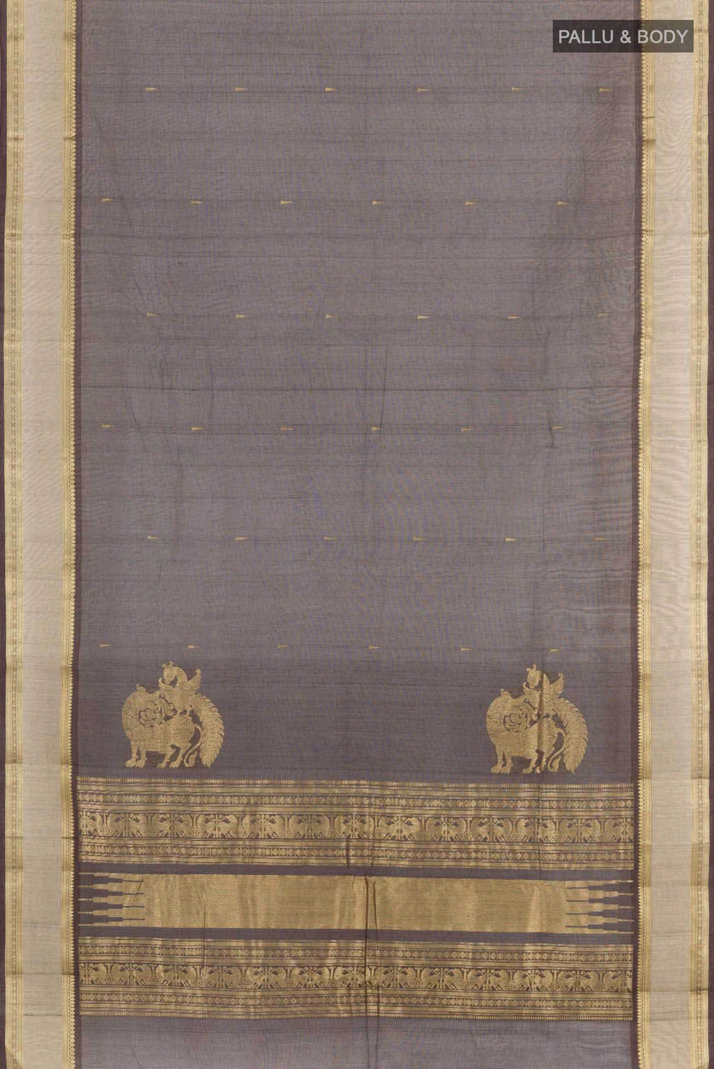 Brown Kanchi Cotton Saree