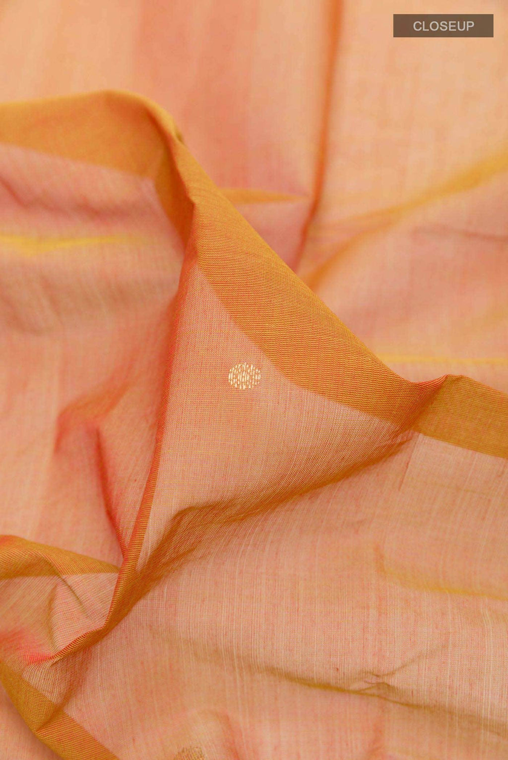 Brick Orange Kanchi Cotton Saree