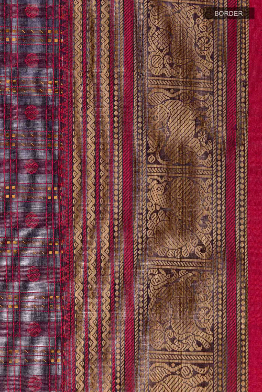 Purple Kanchi Cotton Saree