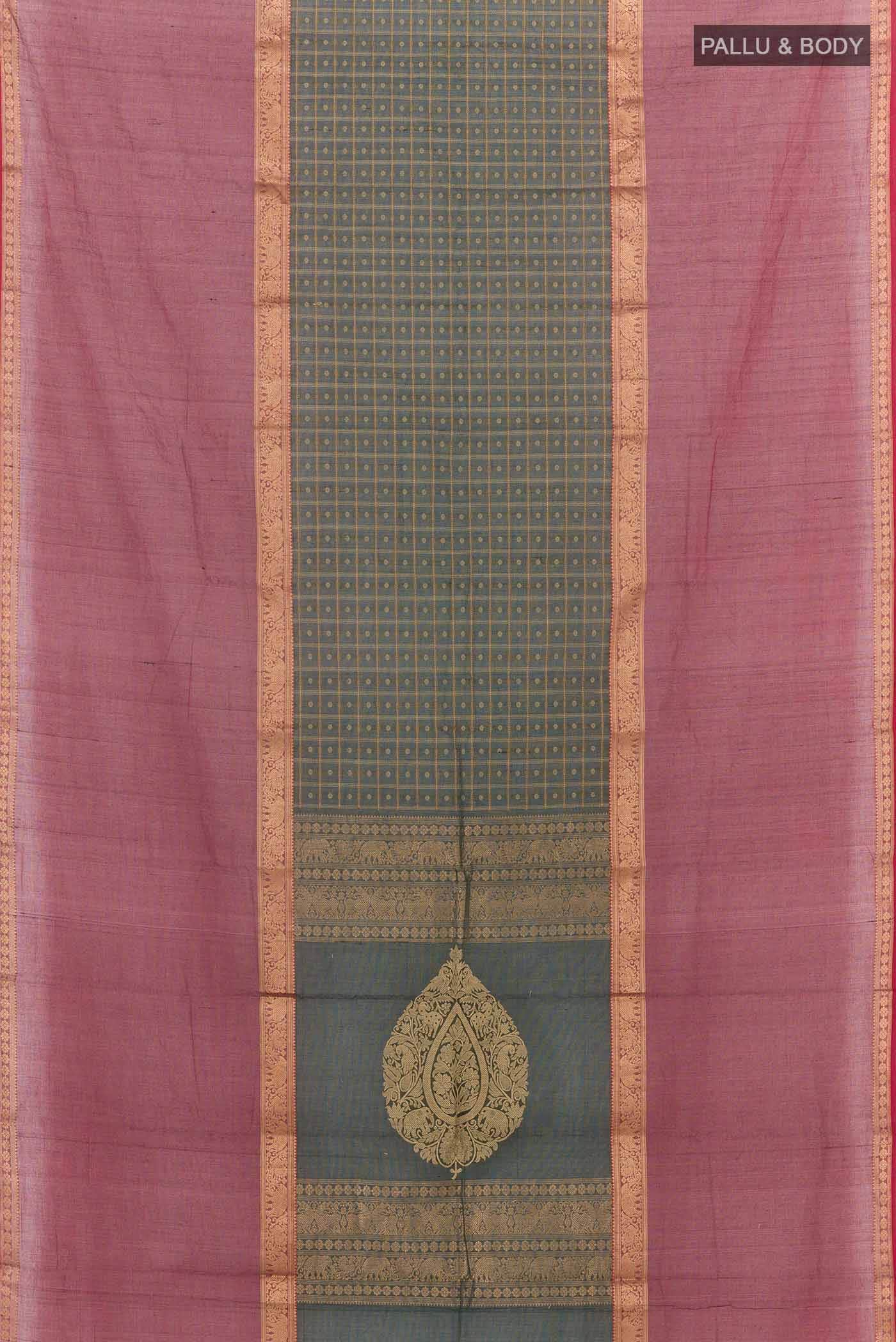 Green Kanchi Cotton Saree