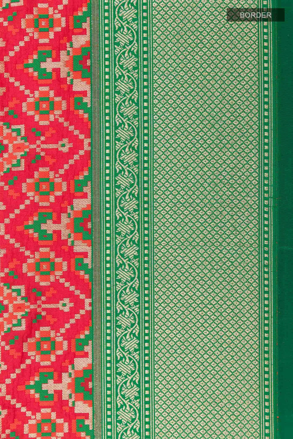 Red Banarasi Jamavar Saree